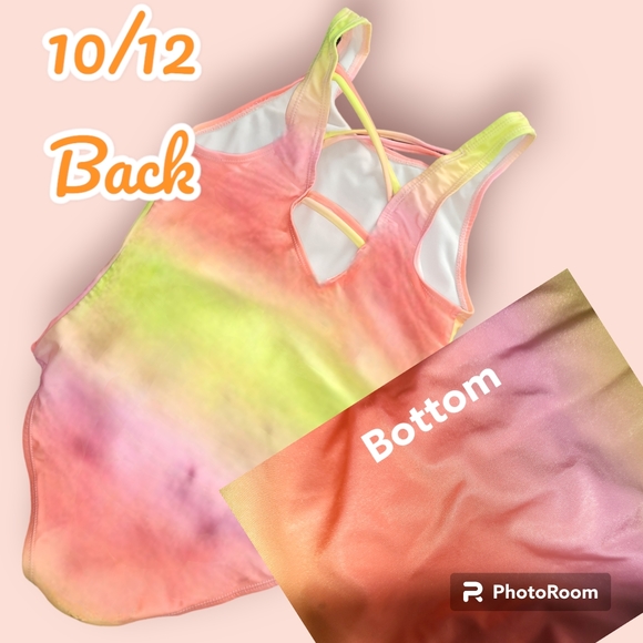 Sunset Vibes one piece grieves Bathing Suit size 10/12 - Picture 2 of 2